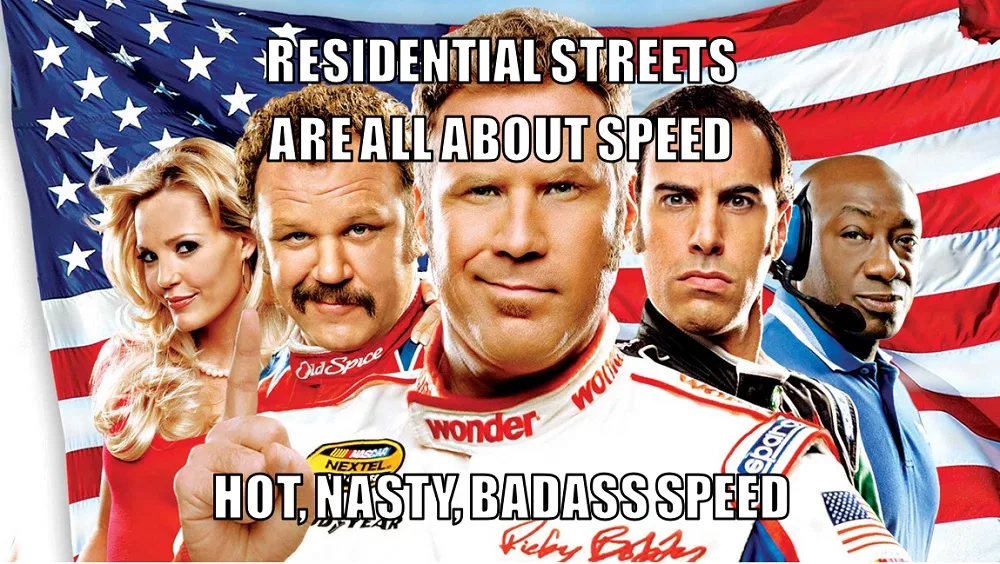 Fact: Cars Are Rarely Speeding in Residential Areas